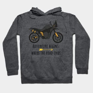 Adventure Begins Where The Road Ends Hoodie